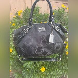 Coach Madison Dotted Op Art Sophia Satchel